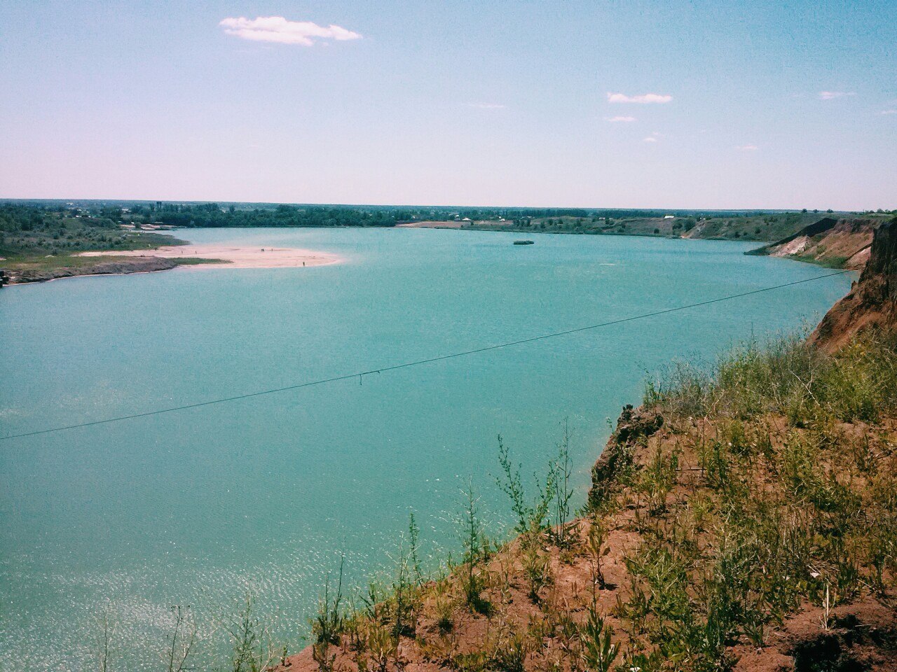 Голубое озеро Самарское Ростовская