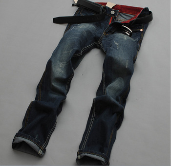Дизайнерские джинсы, Мужчины марка джинсы деним брюки, Мужчины джинсы 4 сезона джинсы trousers2029 #