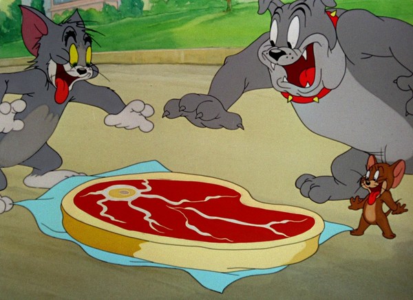 Кадр из мультсериала "Том и Джерри".