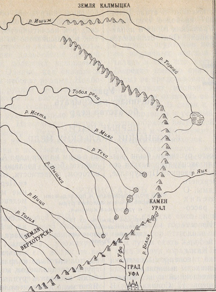 Старая карта урала