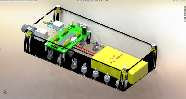 3D модель управления квадрокоптером