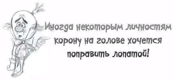 Иногда некоторым личностям корону на голове хочется поправить лопатой картинки