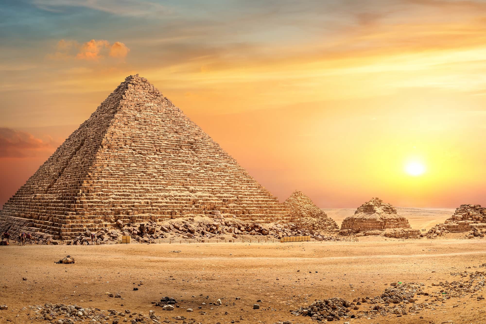 Египетские пирамиды в натуральном виде