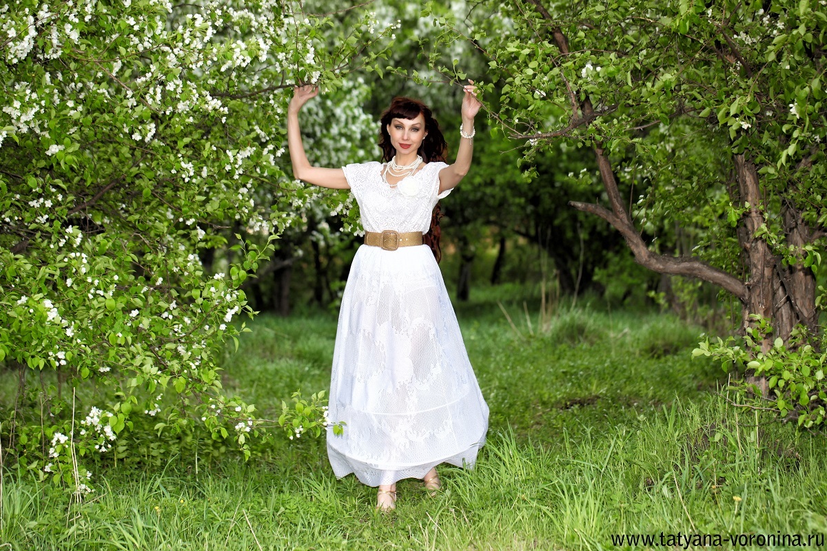 Www прекрасна ru. Белое платье яблони.
